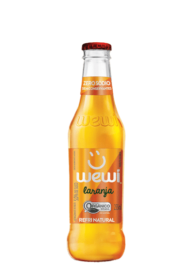 Refrigerante Laranja Orgânico Wewi Vidro 255ml