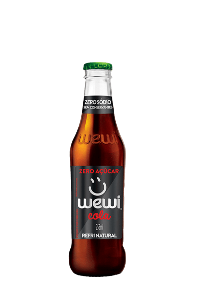 Refrigerante Cola Zero Orgânico Wewi Vidro 255ml