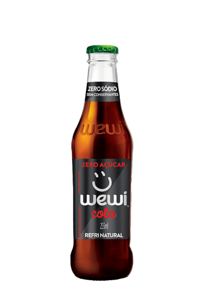 Refrigerante Cola Zero Orgânico Wewi Vidro 255ml