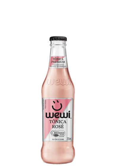 Água Tônica Rosé Orgânica Wewi Vidro 255ml