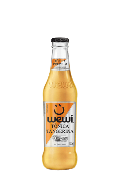 Água Tônica Tangerina Orgânica Wewi Vidro 255ml