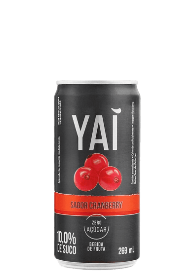 Suco Yaí Cranberry Lata 269ml