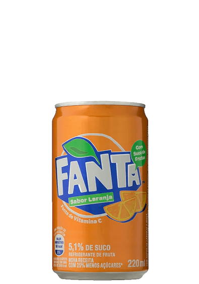 Refrigerante Fanta Laranja Mini Lata 220ml