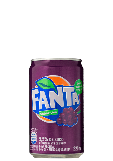 Refrigerante Fanta Uva Mini Lata 220ml