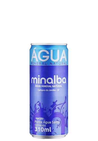 Água Mineral Minalba Lata sem gás 310ml