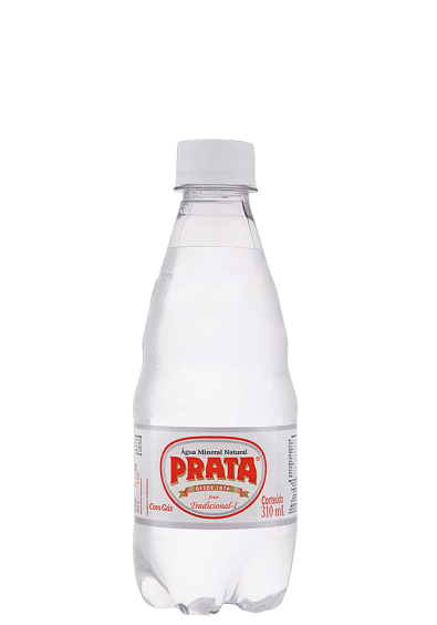 Água Mineral Prata Pet com gás 370ml