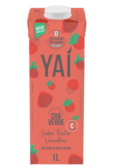Chá Verde Yaí Verde Frutas Vermelhas 1L