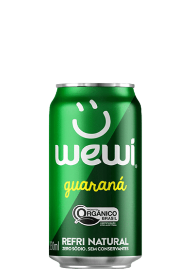 Refrigerante Guaraná Orgânico Wewi Lata 350ml