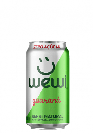 Refrigerante Guaraná Orgânico Wewi Super Zero Lata 350ml