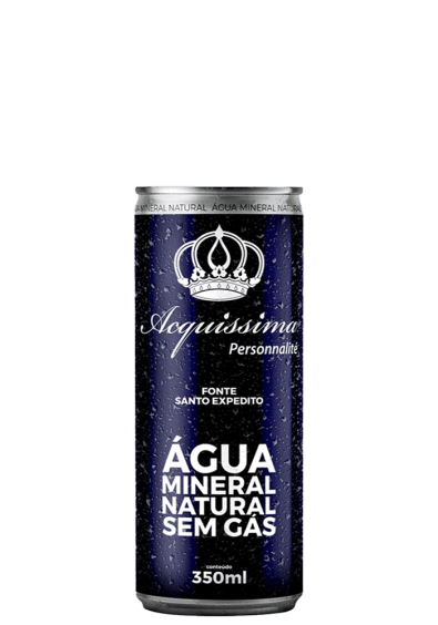 Água Mineral Acquíssima Lata sem gás 350ml