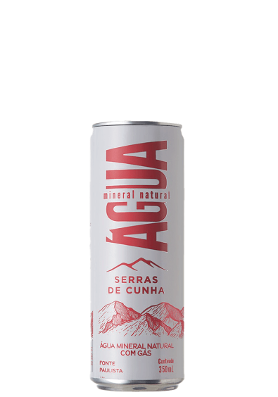 Água Mineral Serras De Cunha Lata com gás 350ml