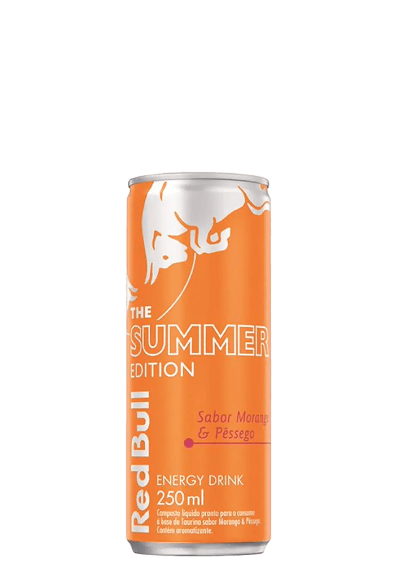 Energético Red Bull Morango E Pêssego 250ml