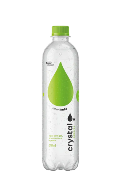 Água Saborizada com gás Crystal Limão Pet 510ml