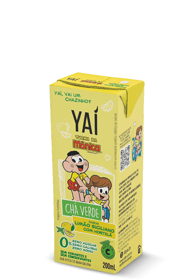 Chá verde Yaí Limão Siciliano com Hortelã kids 200ml