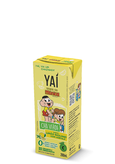 Chá verde Yaí Limão Siciliano com Hortelã kids 200ml