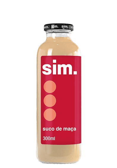 Suco Sim Maçã Vidro 300ml 