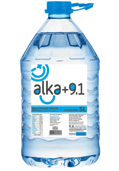 Água Mineral Alka 9.1 Pet sem gás 5L