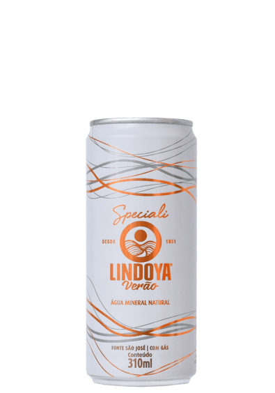 Água Mineral Lindoya Verão Speciali Lata com gás 310ml 12Un