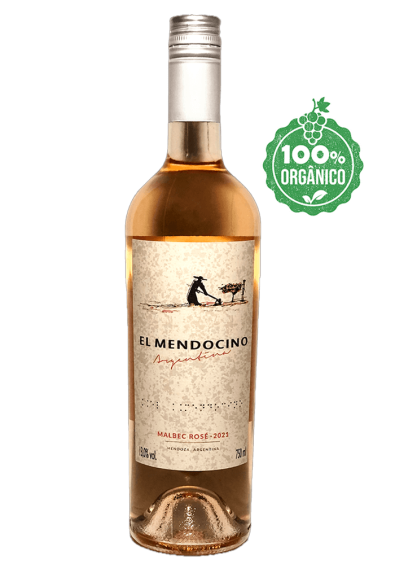 Vinho Rosé Orgânico Argentino El Mendocino Malbec Rose 750ml