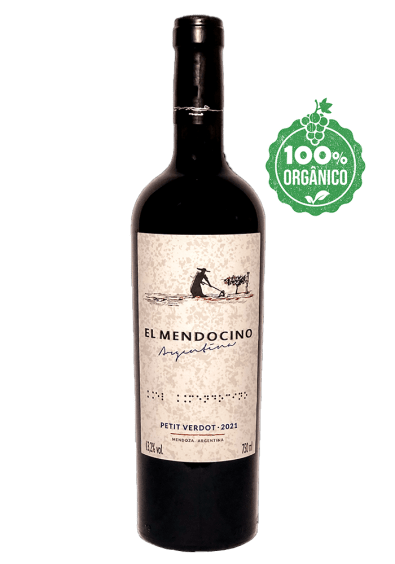 Vinho Orgânico Argentino El Mendocino Petit Verdot 750ml