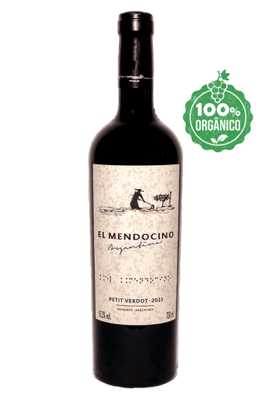 Vinho Tinto Orgânico Argentino El Mendocino Petit Verdot 750ml