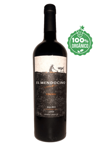 Vinho Tinto Orgânico Argentino El Mendocino Reserva Malbec 750ml