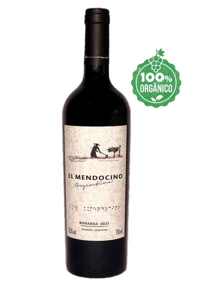 Vinho Tinto Orgânico Argentino El Mendocino Bonarda 750ml