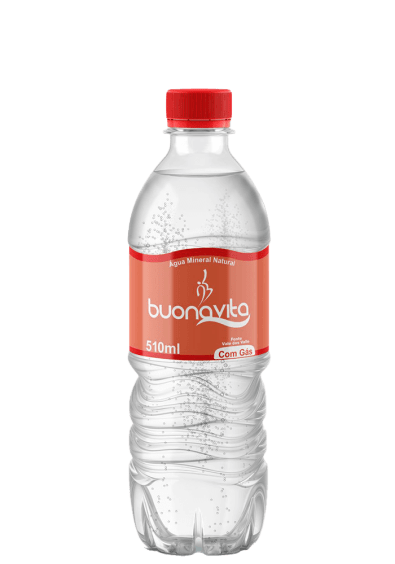 Água Mineral Buona Vita Pet 510ml com gás 