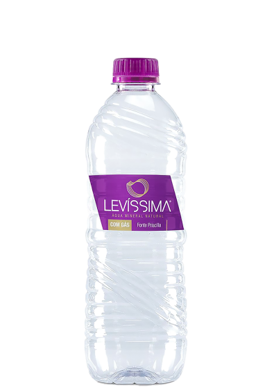 Água Mineral Levíssima Pet com gás 510ml