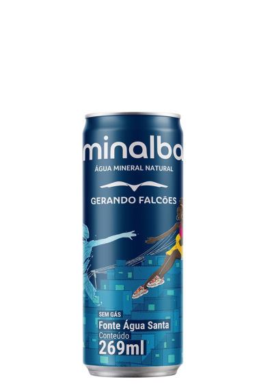 Água Mineral Minalba Lata Sem Gás 269ml 