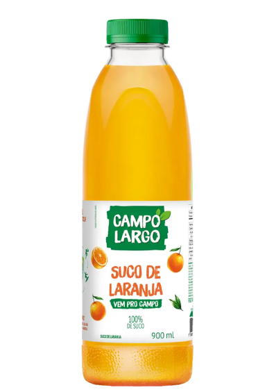 Suco Campo Largo Laranja Integral Pet 900ml