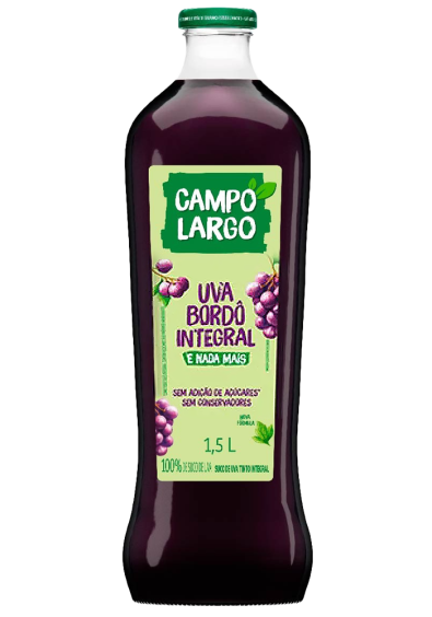 Suco Campo Largo Uva Integral Vidro 1,5L