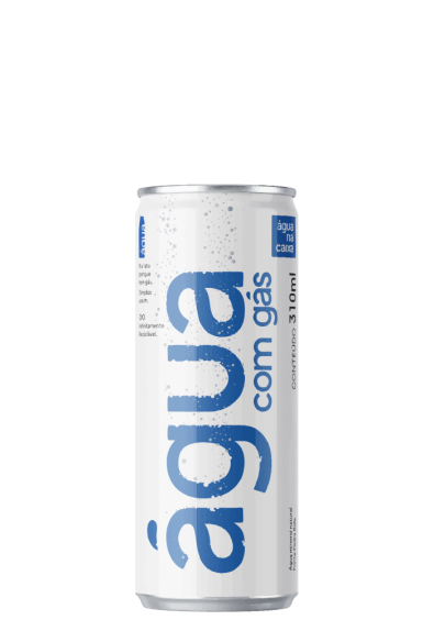 Água na Caixa lata com gás 310ml 