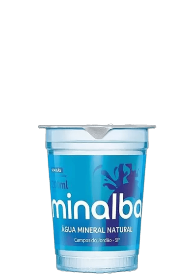 Água Mineral Minalba Copo sem gás 200ml
