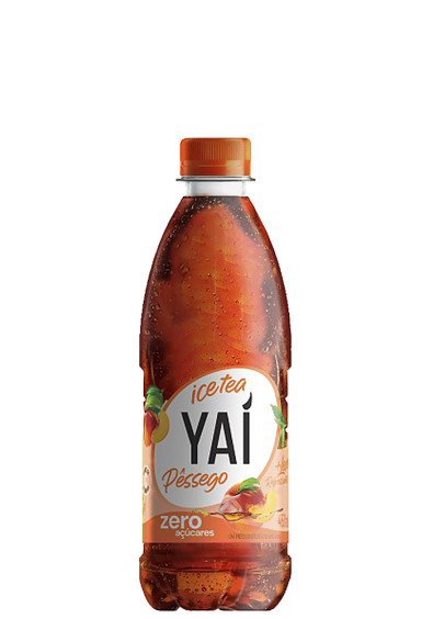 Chá Preto Yaí Ice tea pêssego zero 450ml