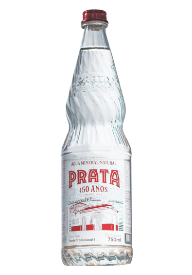 Água Mineral Prata 150 Anos One way com gás 750ml 