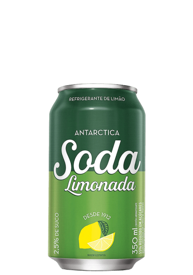 Refrigerante Soda Limonada Antarctica Lata 350ml