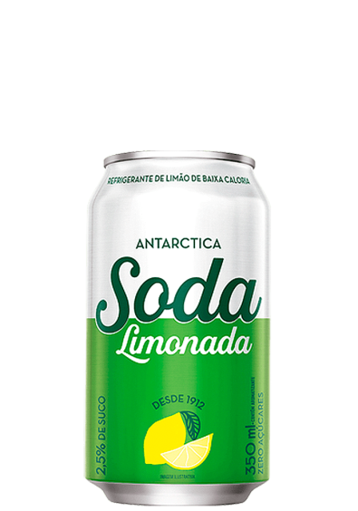 Refrigerante Soda Limonada Antarctica Diet Lata 350ml 