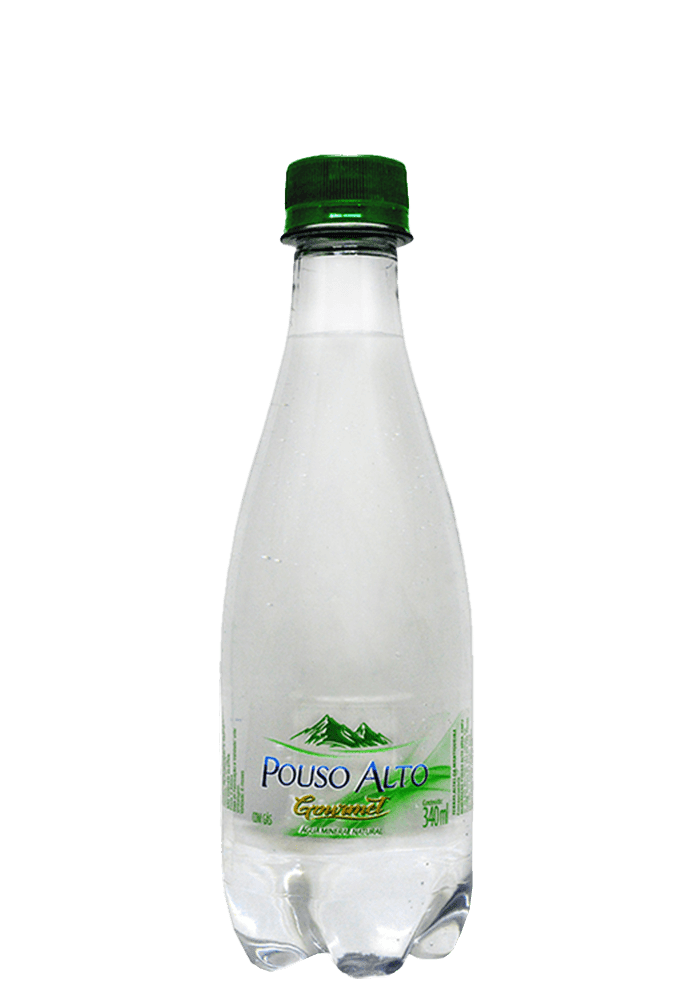 Água Mineral Pouso Alto Gourmet Pet Com Gás 340ml