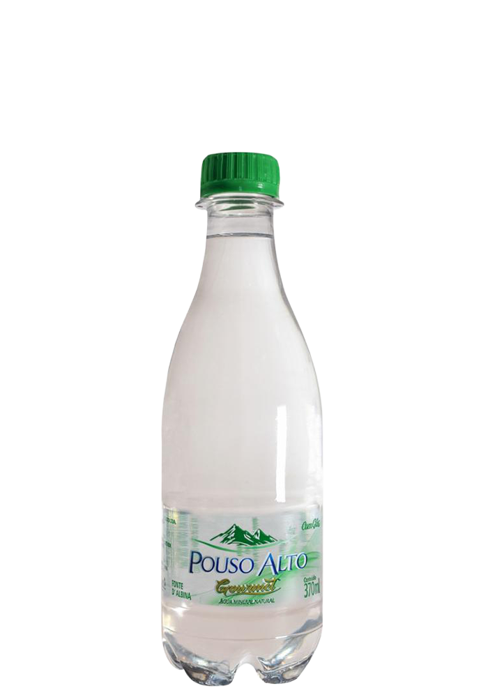 Água Mineral Pouso Alto Gourmet Pet Com Gás 370ml