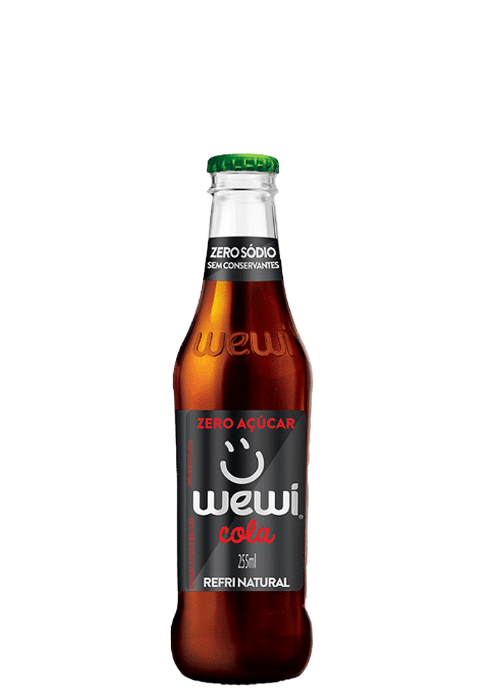 Refrigerante Cola Zero Orgânico Wewi Vidro 255ml
