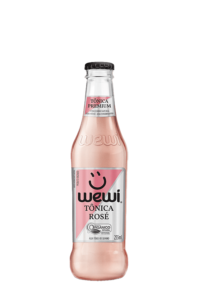 Água Tônica Rosé Orgânica Wewi Vidro 255ml