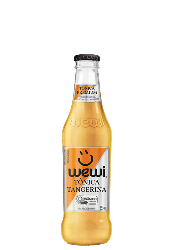 Água Tônica Tangerina Orgânica Wewi Vidro 255ml