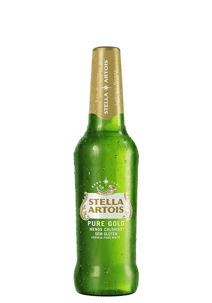 Cerveja Stella Artois Pure Gold Sem Glúten Long Neck 330ml 