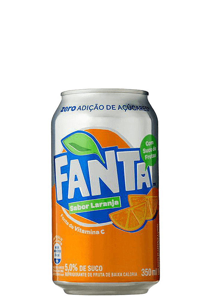 Refrigerante Fanta Laranja Zero Lata 350ml