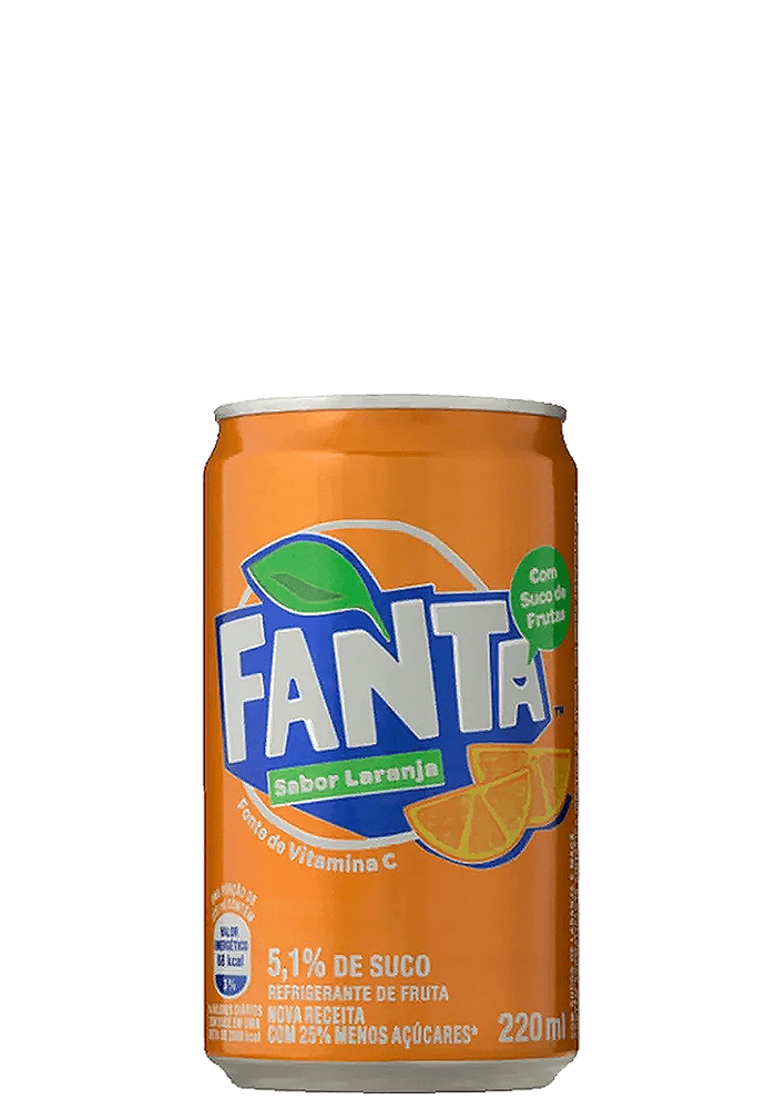 Refrigerante Fanta Laranja Mini Lata 220ml