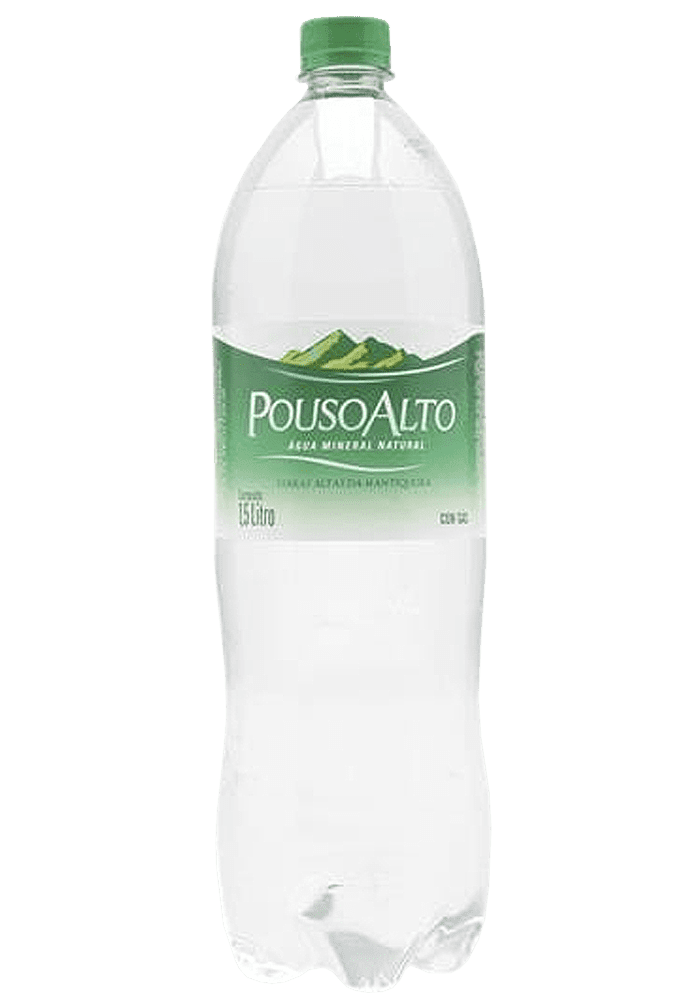 Água Mineral Pouso Alto Pet Com Gás 1,5L