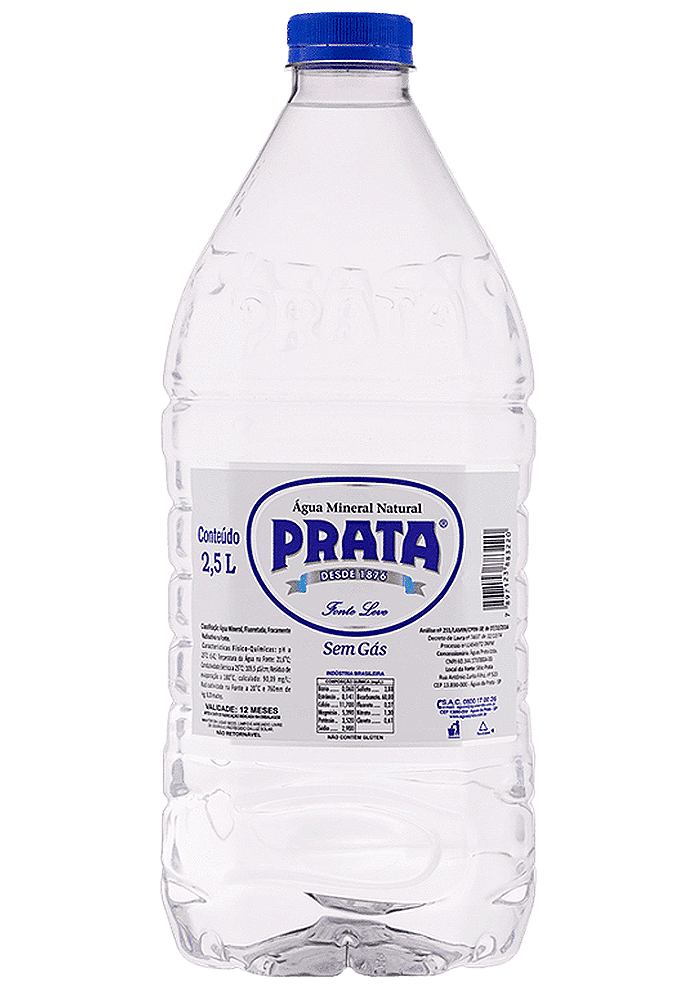 Água Mineral Prata Pet Sem Gás 2,5L