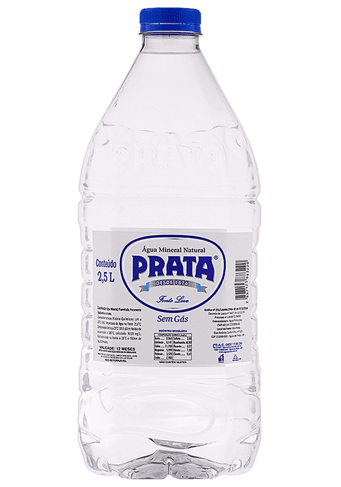 Água Mineral Prata Pet Sem Gás 2,5L