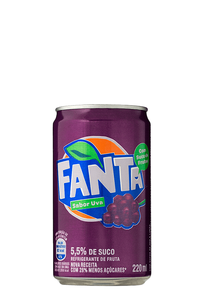 Refrigerante Fanta Uva Mini Lata 220ml